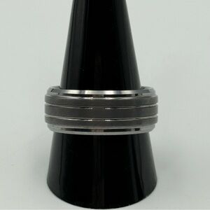 Tungsten Wedding Ring Durable Carbide Band with Double Groove Design Comfort